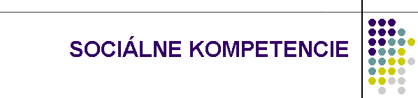 SOCILNE KOMPETENCIE